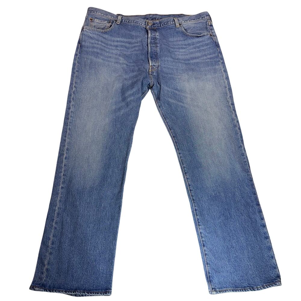 Levi’s 501 Original Fit Jeans Men 42x30 Button Fly Straight Leg Medium Wash
